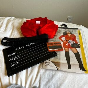 Red Prisoner Costume Set